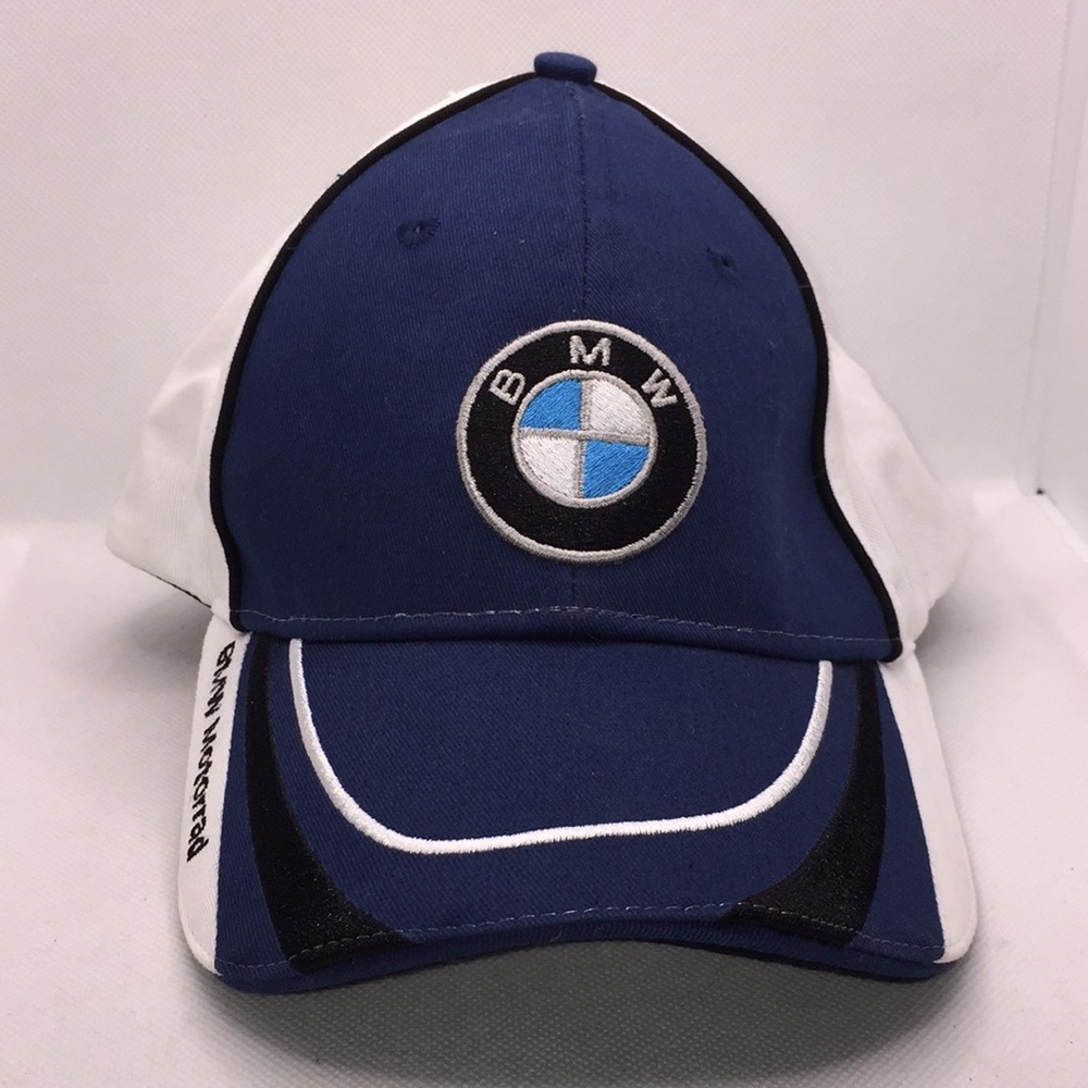 BMW Logo Vehicle Brand Baseball Cap Hat Blue & White Luxury